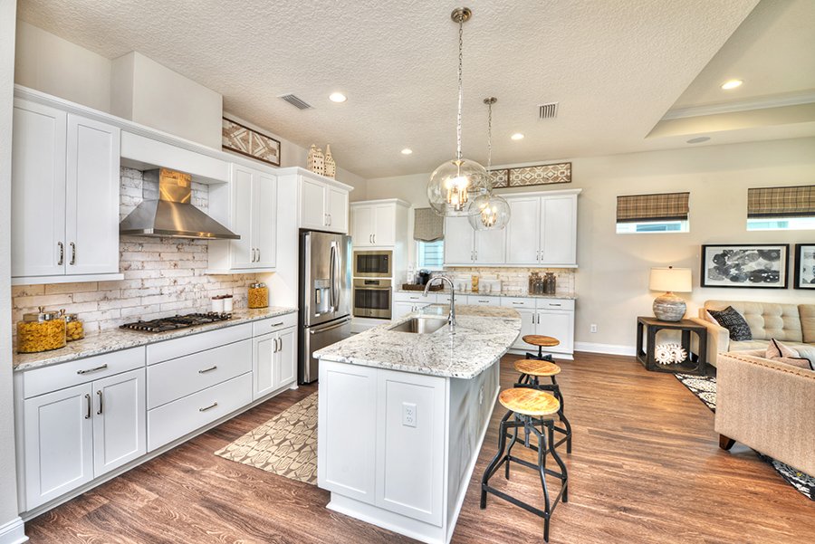 Shopping Nocatee? Meet Our Monroe Farmhouse in Liberty Cove - monroe 619vistalakecircle noc kitchen large Kitchen